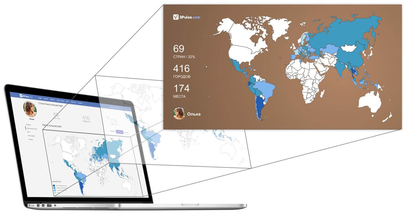 3pulse карта путешествий