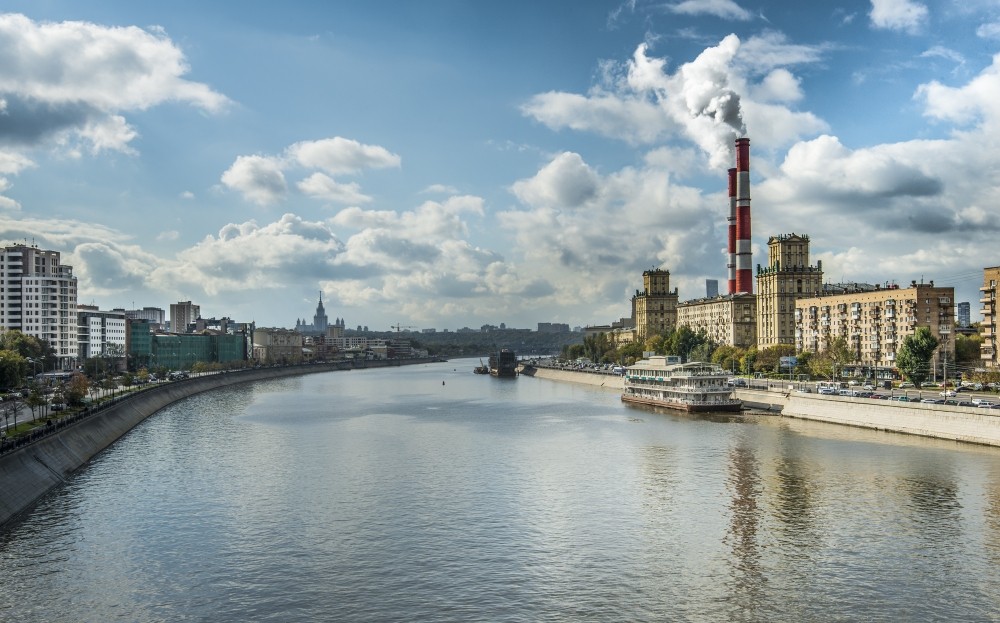 Москва-река и облака