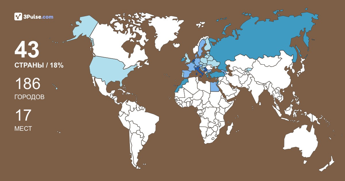 YuliaVinograd's Travel Map Image