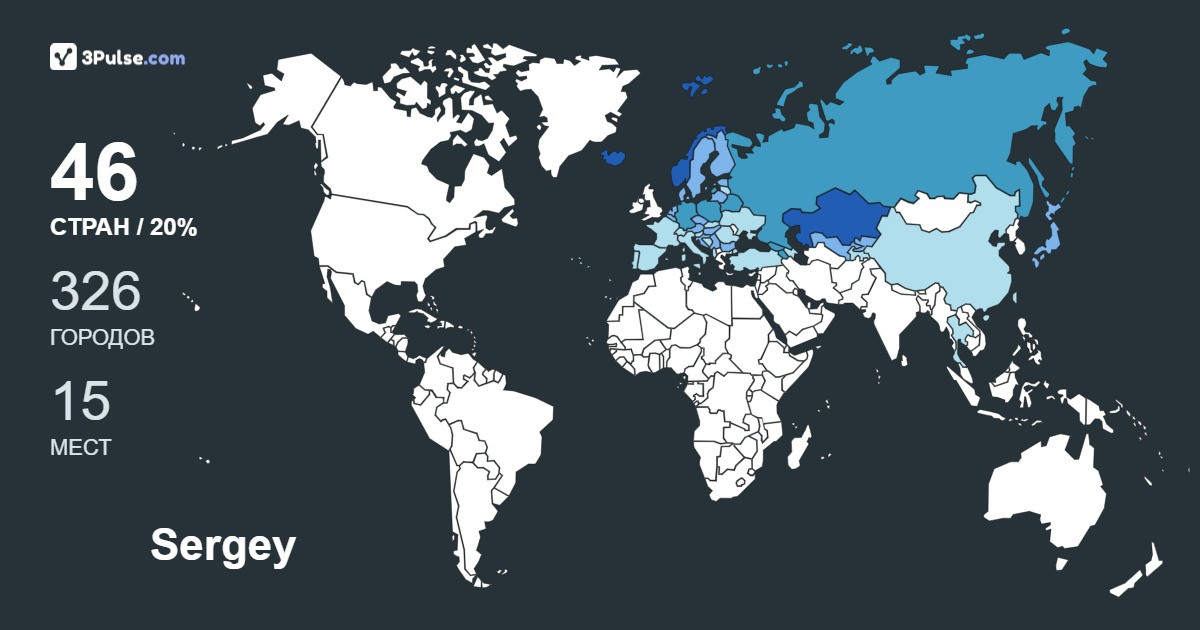 Изображение Карты путешествий Sergey Beskorovayny