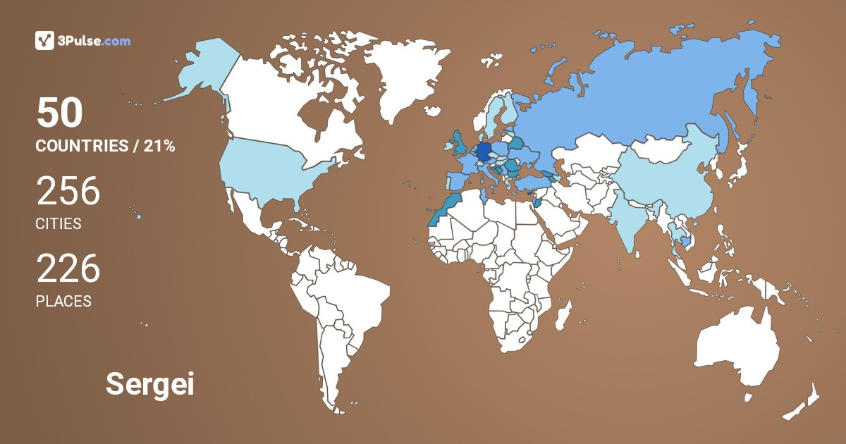 Изображение Карты путешествий Sergei Zotov