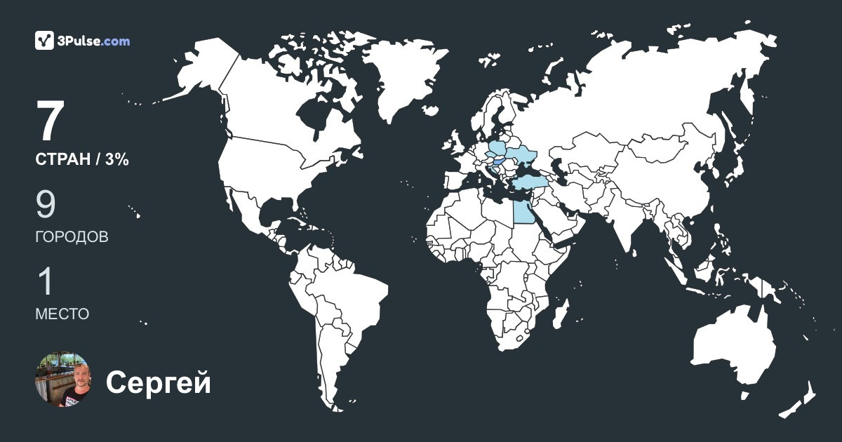 Изображение Карты путешествий Сергей Фесенко