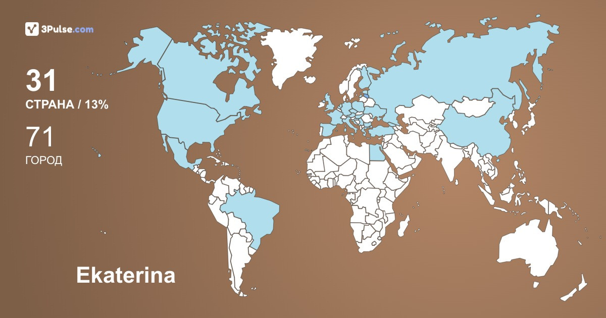 Ekaterina Sadurskaya's Travel Map Image