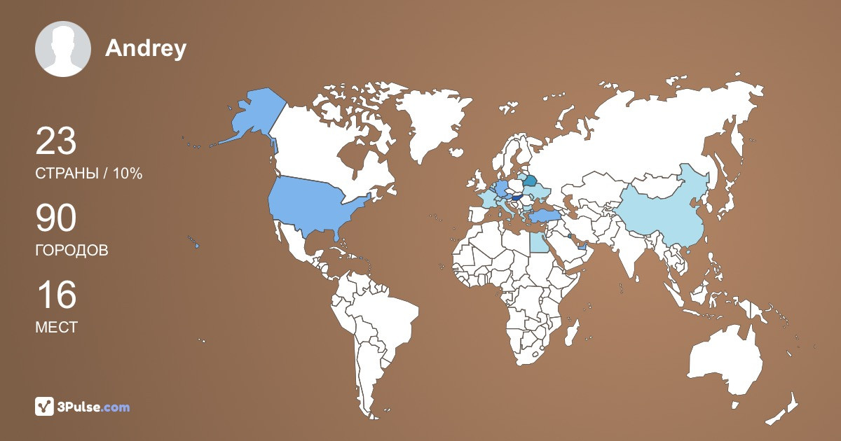 Изображение Карты путешествий Andrey Matyukhanov