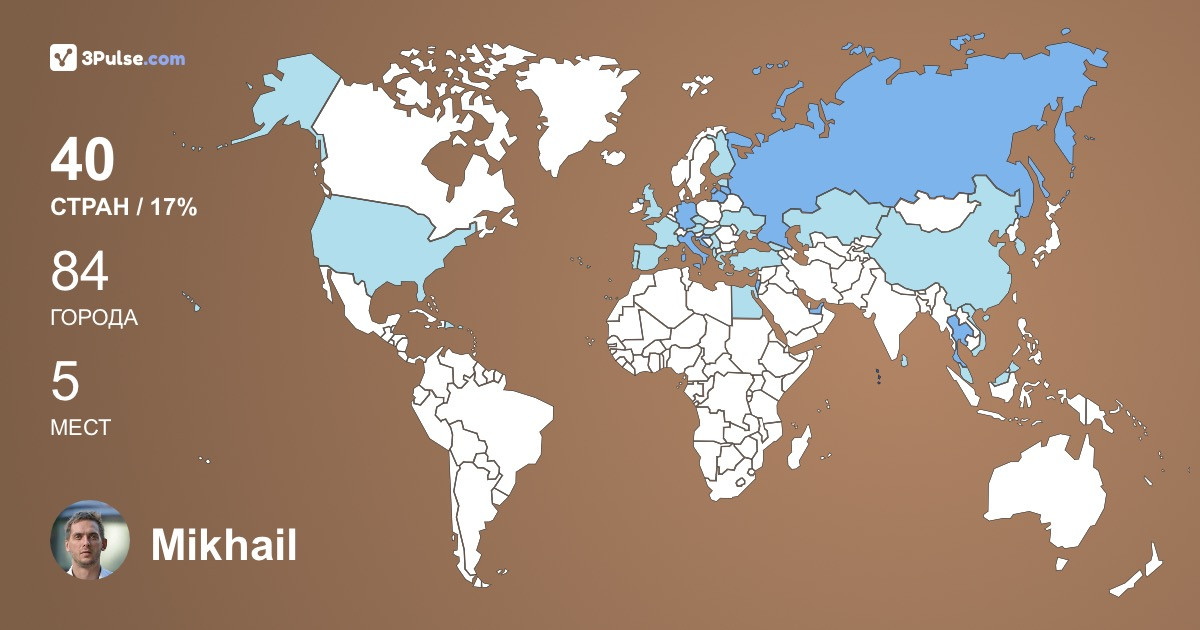 Mikhail Vrubel's Travel Map Image