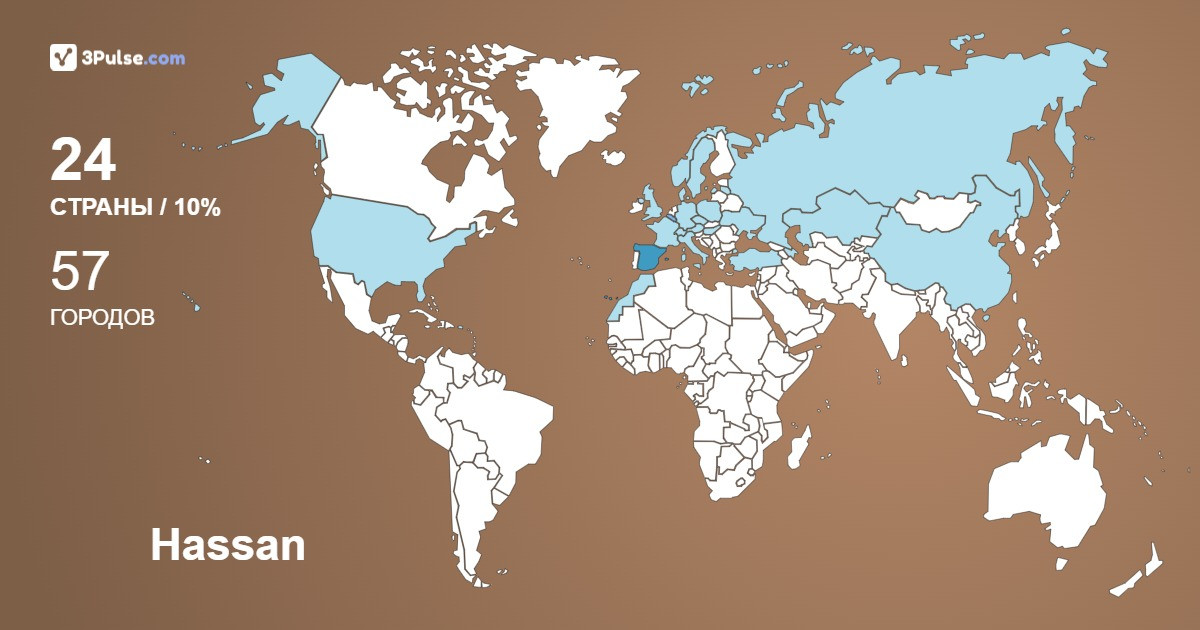 Hassan Ehlmann's Travel Map Image