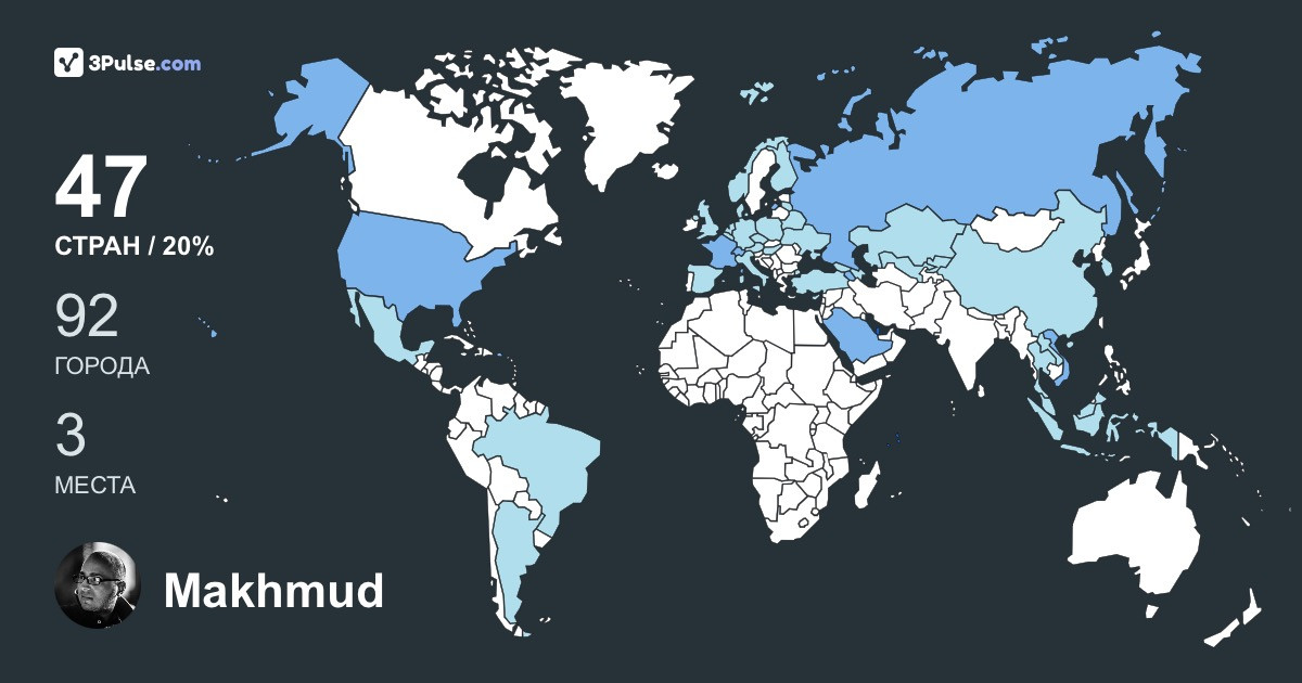 Изображение Карты путешествий Makhmud Makhmudov