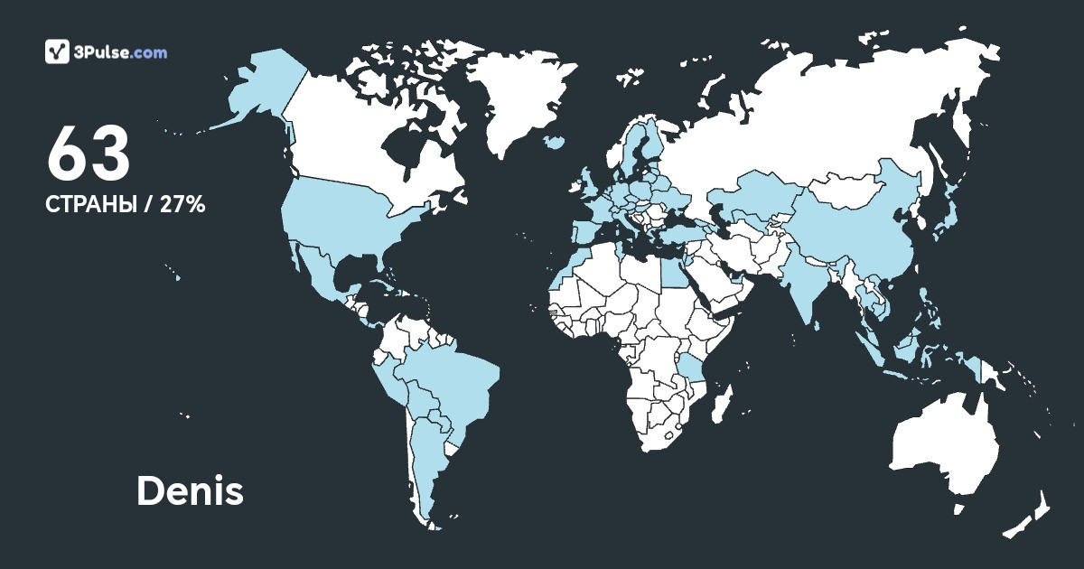 Изображение Карты путешествий Denis Vlasov