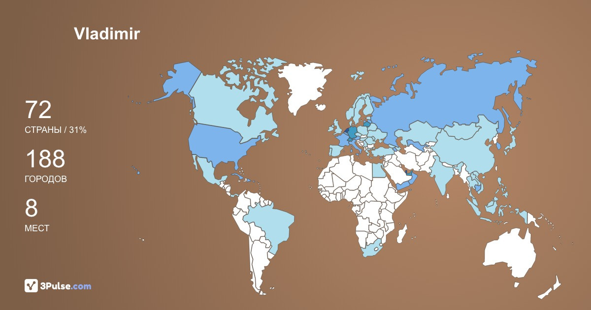 Изображение Карты путешествий Vladimir Malenko