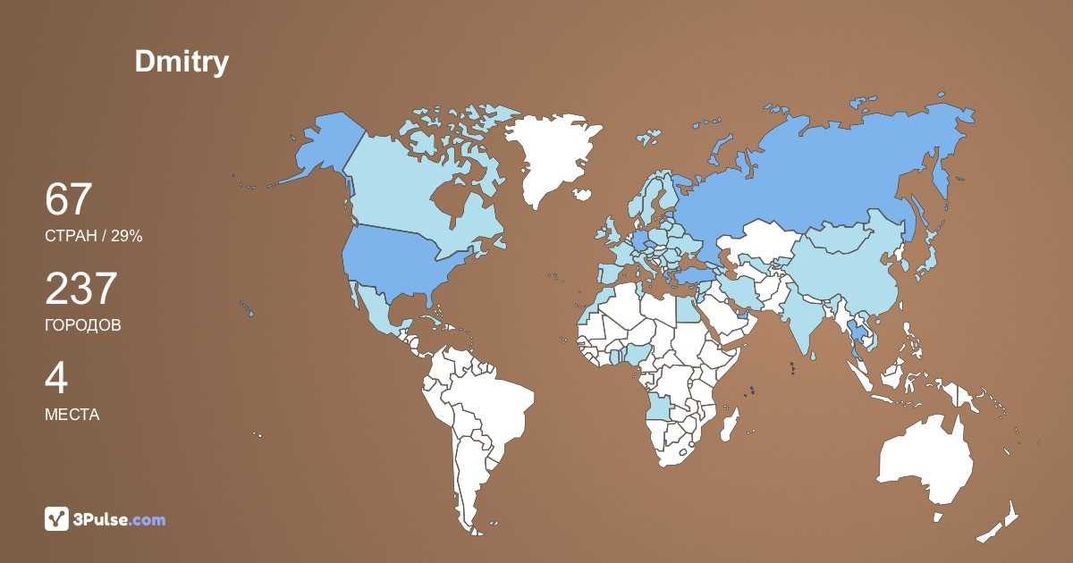 Изображение Карты путешествий Dmitry Izosimov