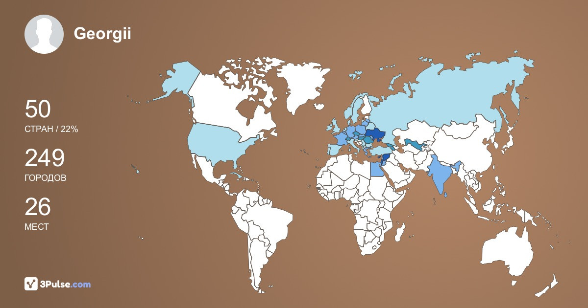 Изображение Карты путешествий Georgii Beliaiev