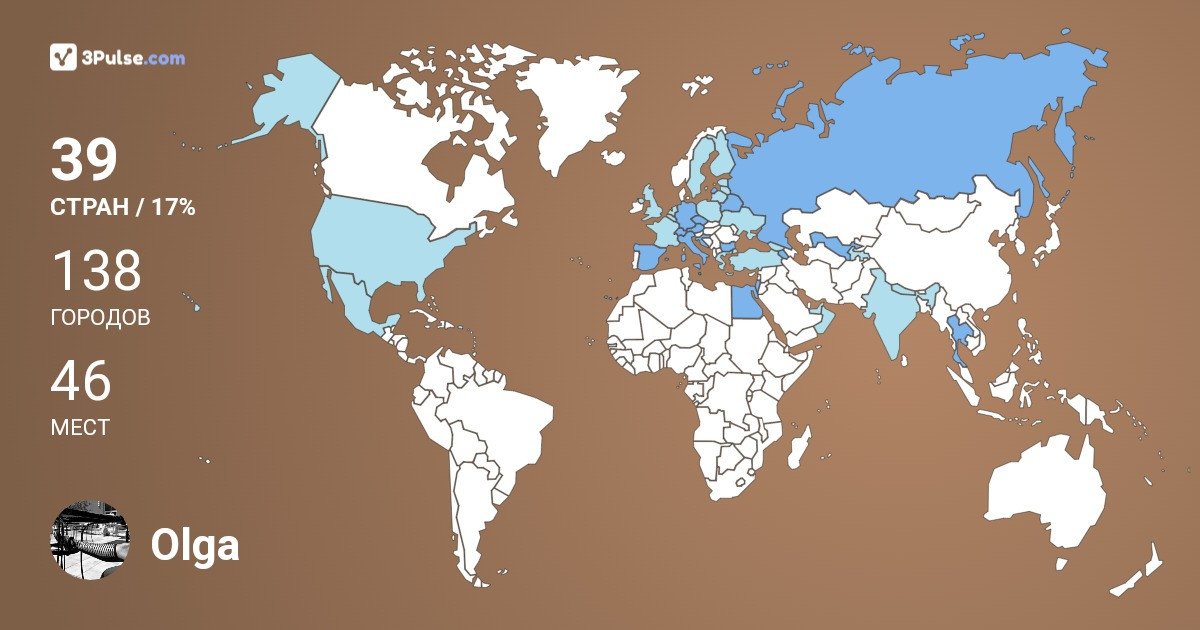 Изображение Карты путешествий Olga Bessonova