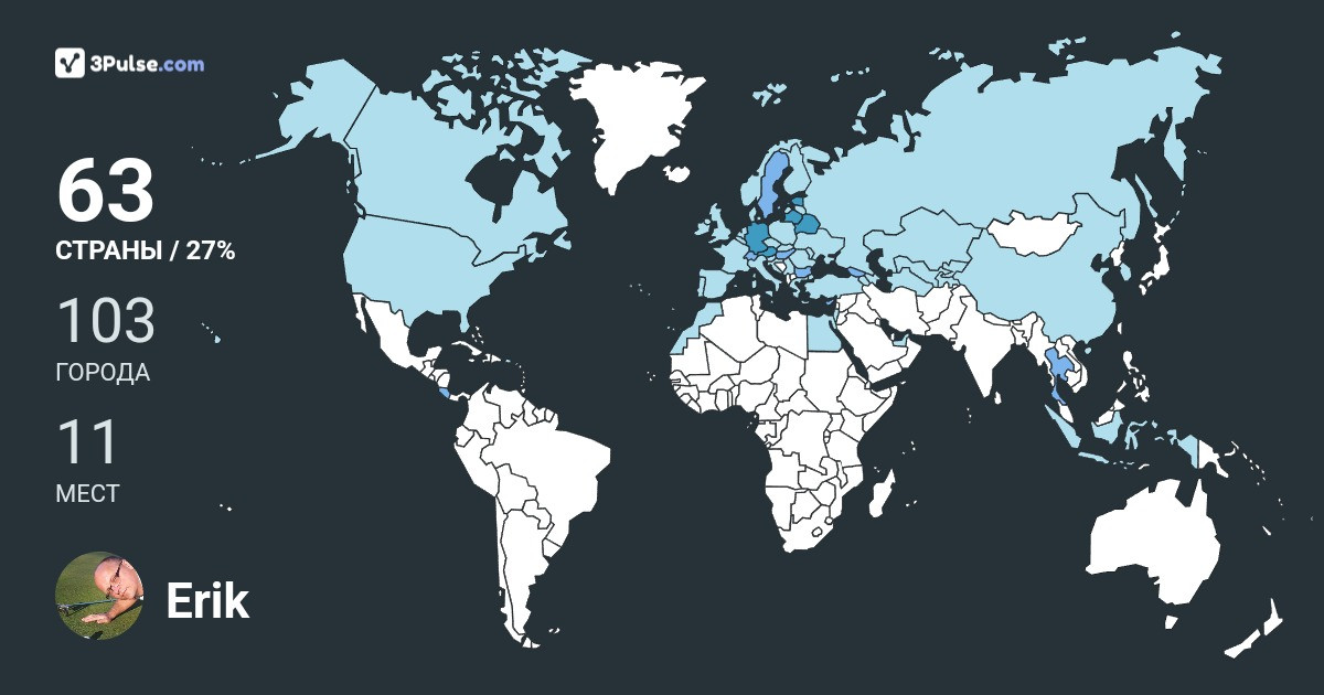 Erik Jurri's Travel Map Image