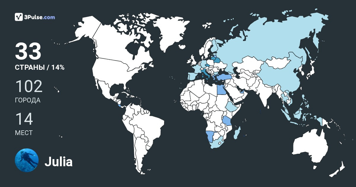 Изображение Карты путешествий Julia Borodina