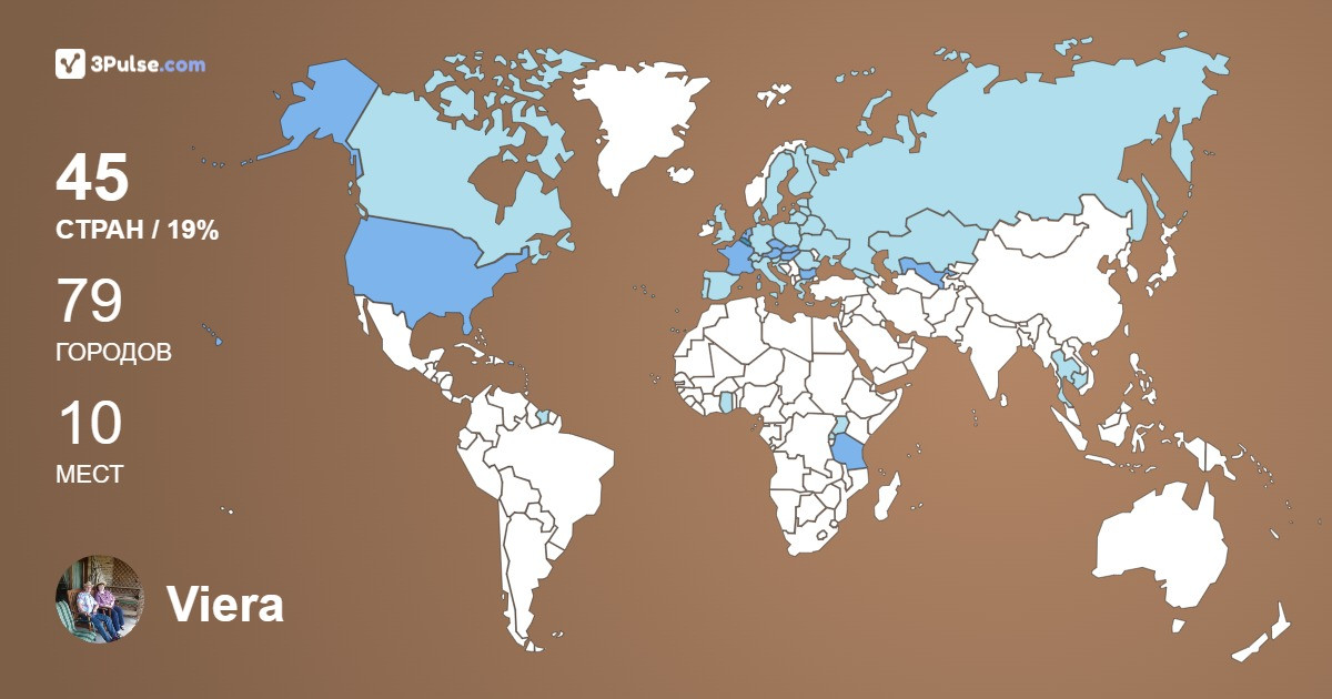 Изображение Карты путешествий Viera Karoľová