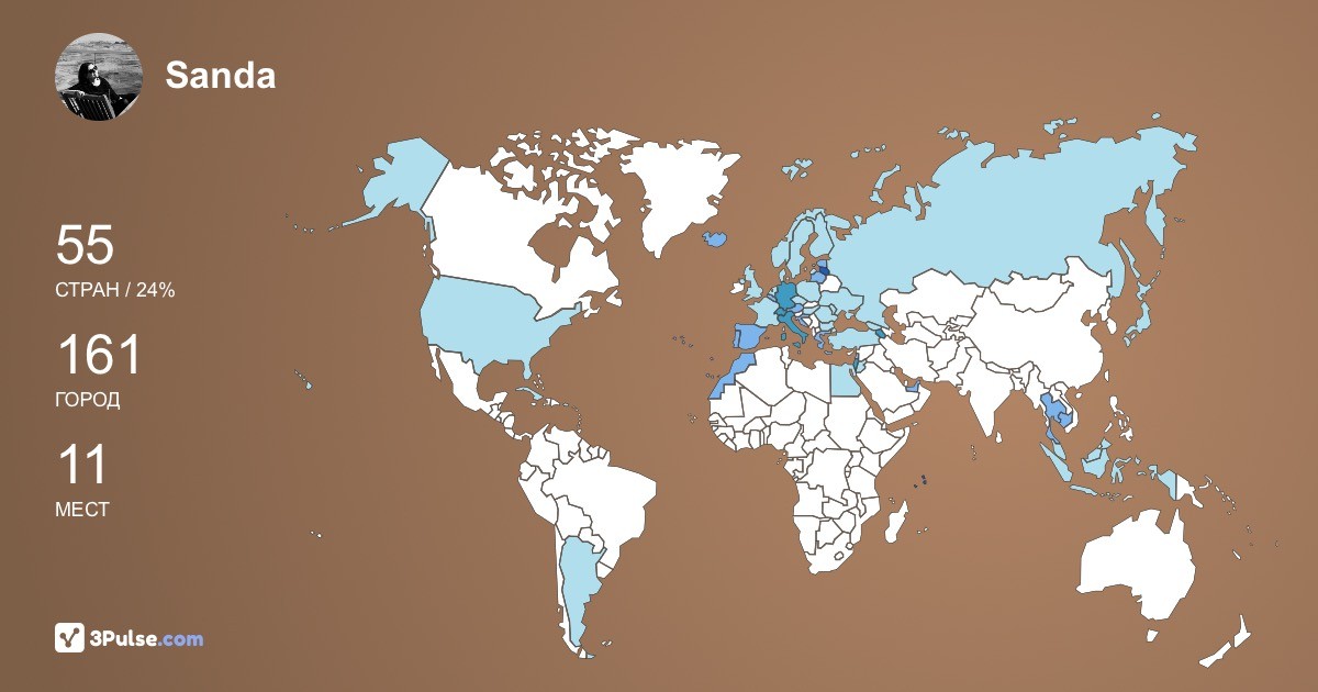 Изображение Карты путешествий Sanda Laicena