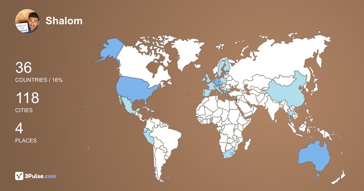 Изображение Карты путешествий Shalom Konstantino