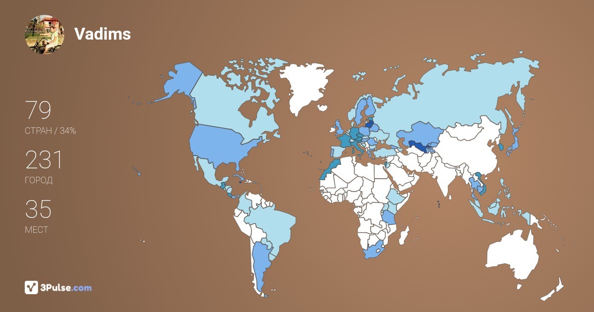 Изображение Карты путешествий Vadims Dunuskins