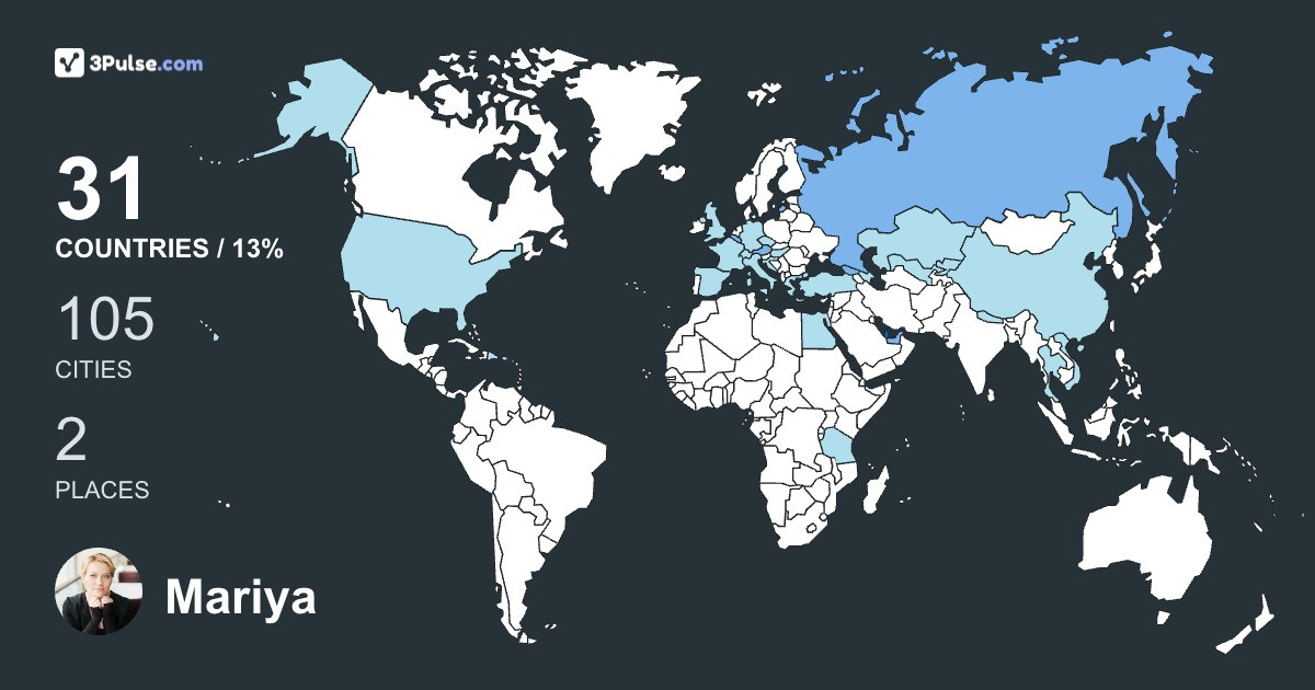 Изображение Карты путешествий Mariya Leontieva