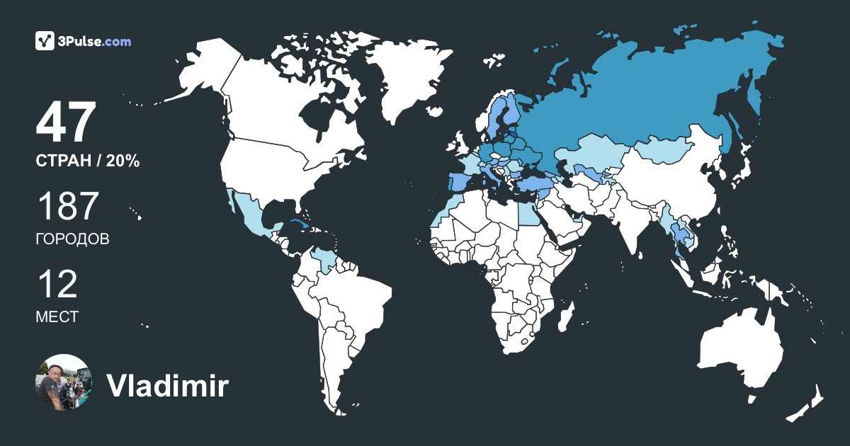 Изображение Карты путешествий Vladimir Goriachev