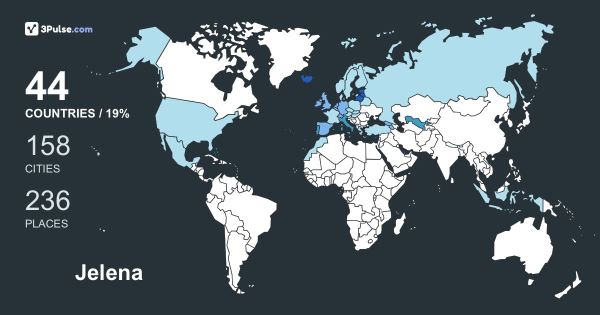 Изображение Карты путешествий Jelena Kashina