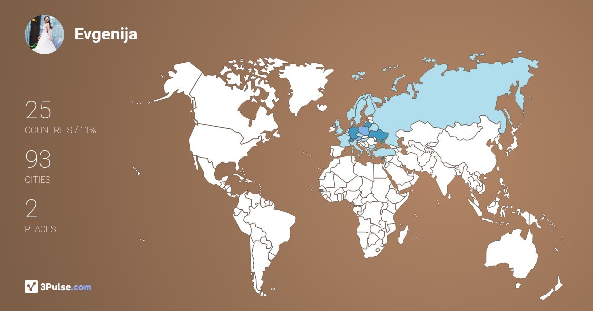 Evgenija Olkhovyk's Travel Map Image