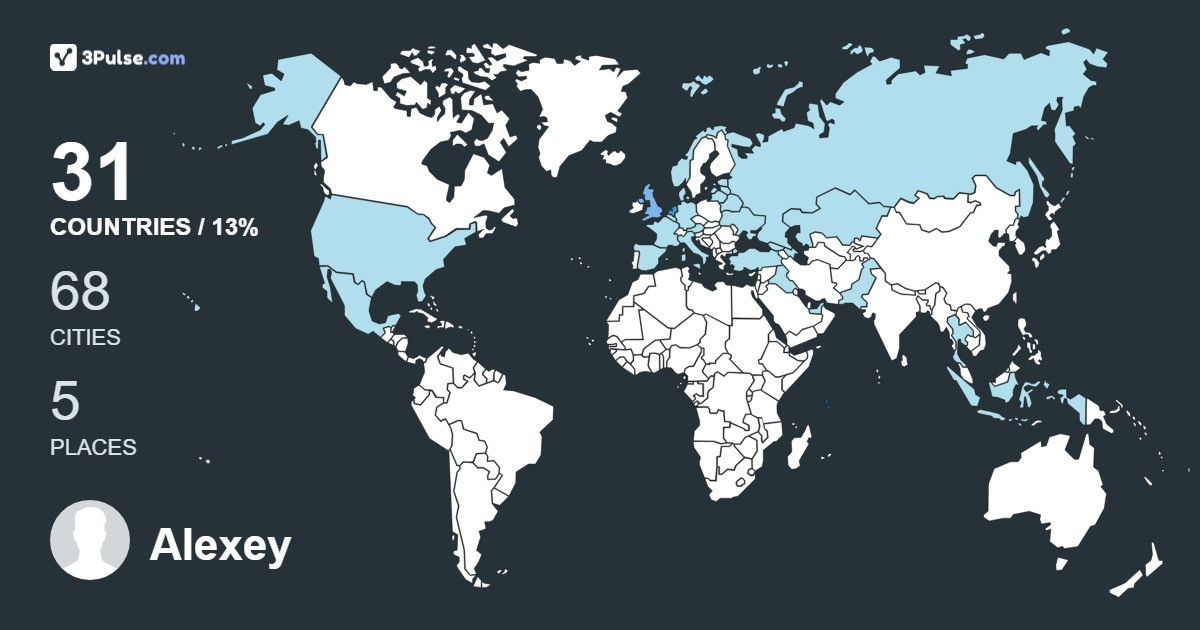 Изображение Карты путешествий Alexey Gretzky
