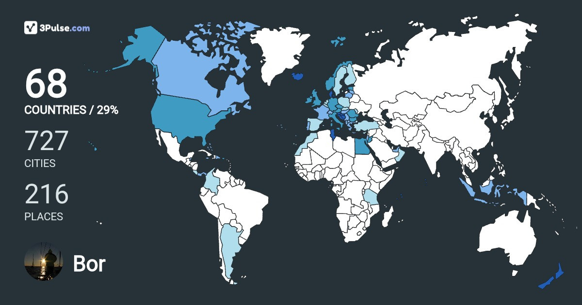 Изображение Карты путешествий Bor Samec