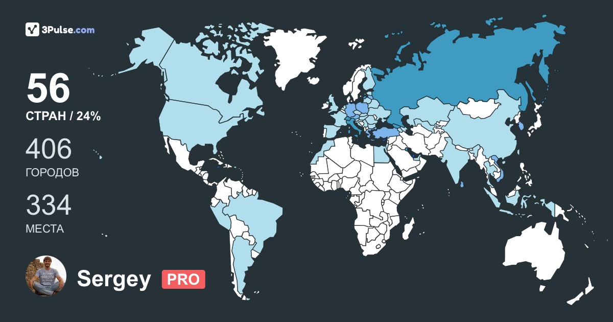 Изображение Карты путешествий Sergey Kosyanov