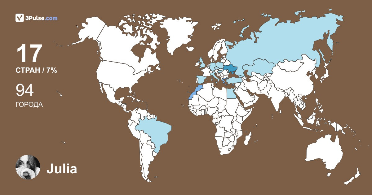 Изображение Карты путешествий Julia Malyatko