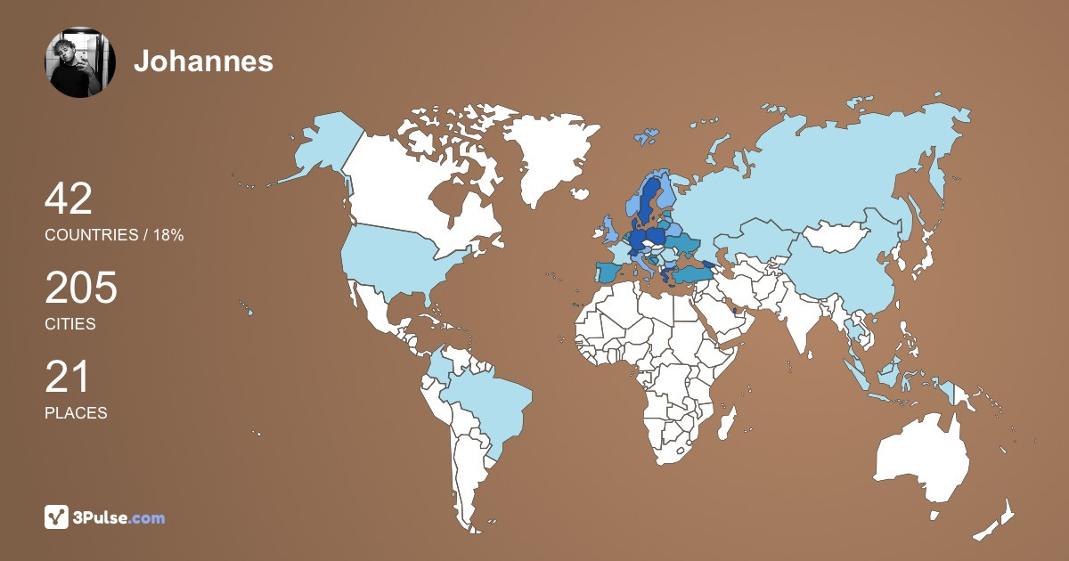 Изображение Карты путешествий Johannes Sjoberg