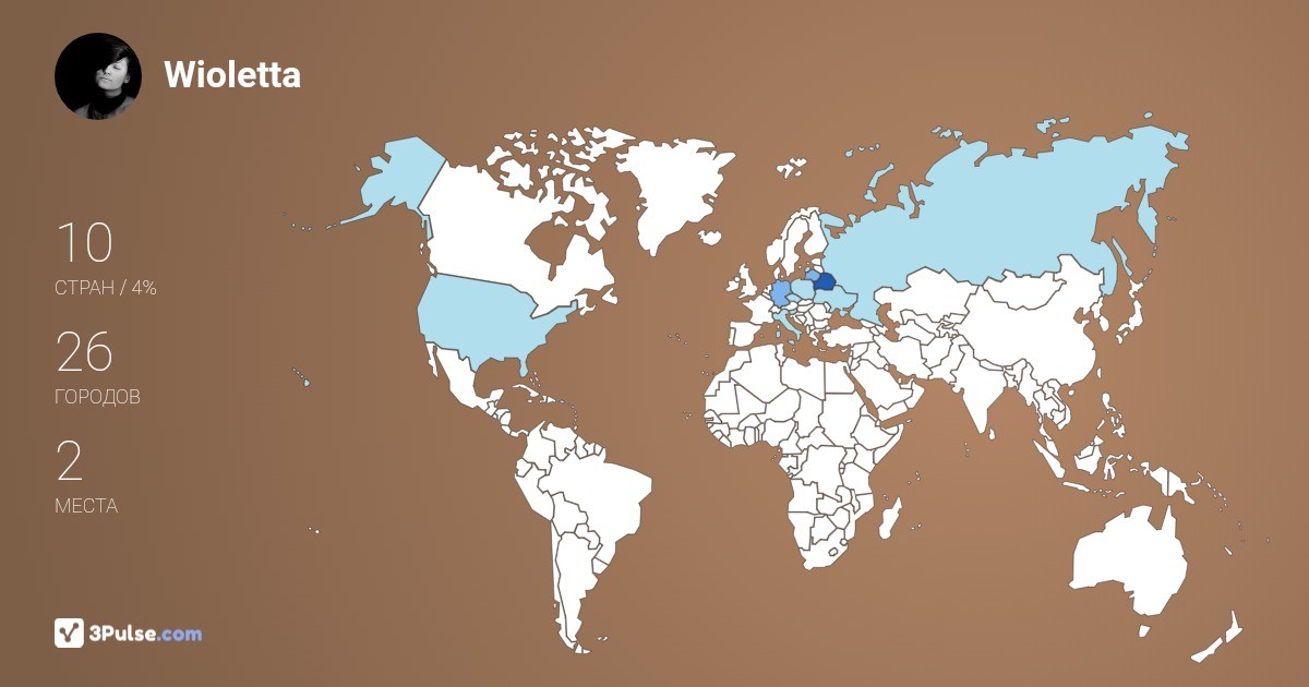 Wioletta Nikitik's Travel Map Image