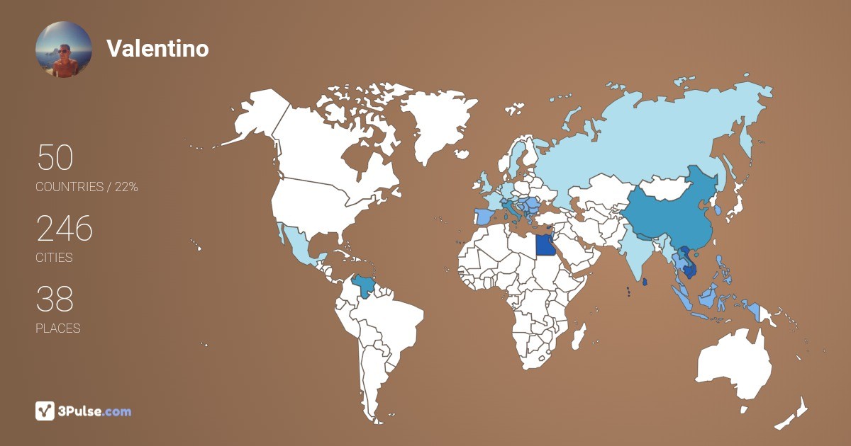 Изображение Карты путешествий Valentino Chirico