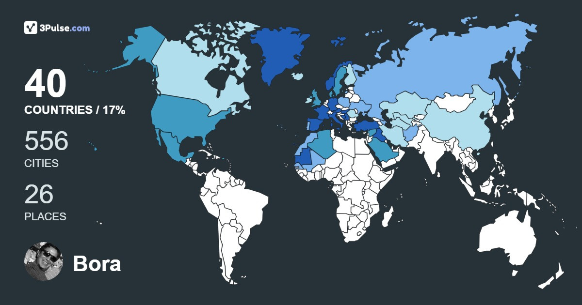 Изображение Карты путешествий Bora Bora