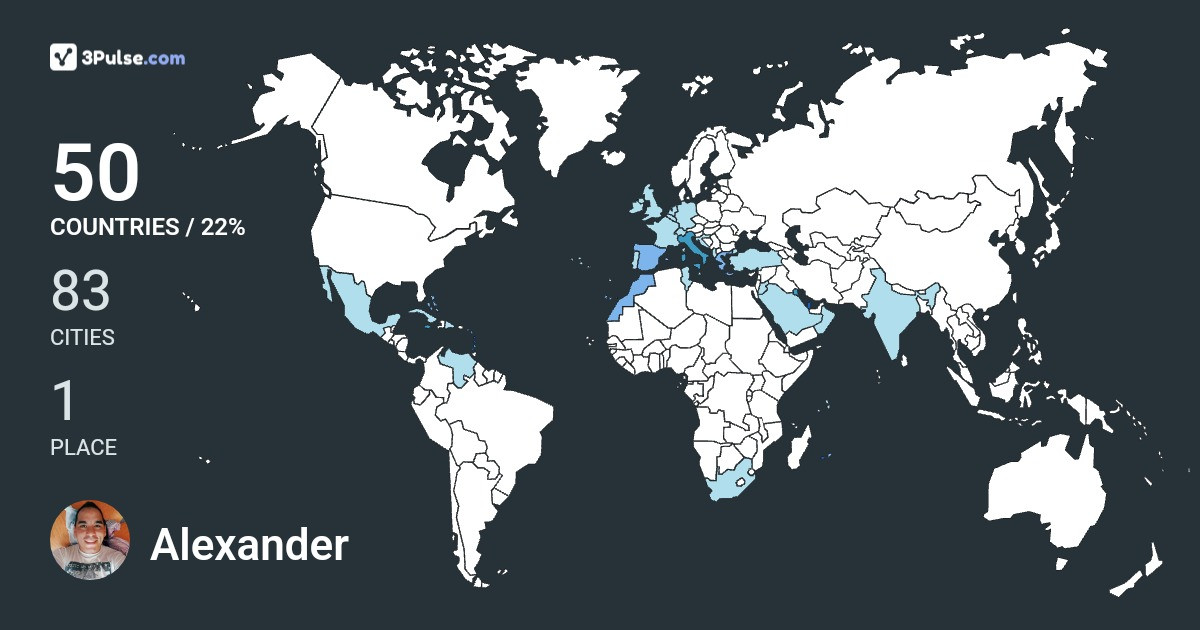 Изображение Карты путешествий Alexander Mejias