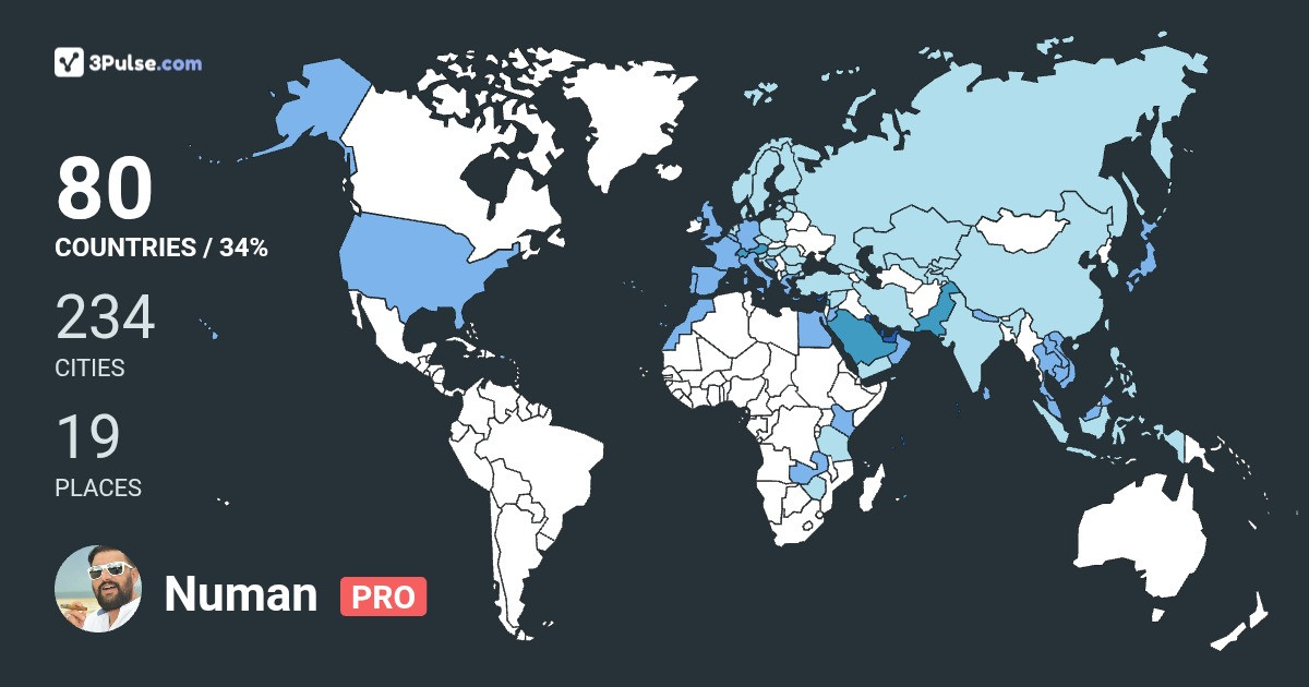Изображение Карты путешествий Numan Lone