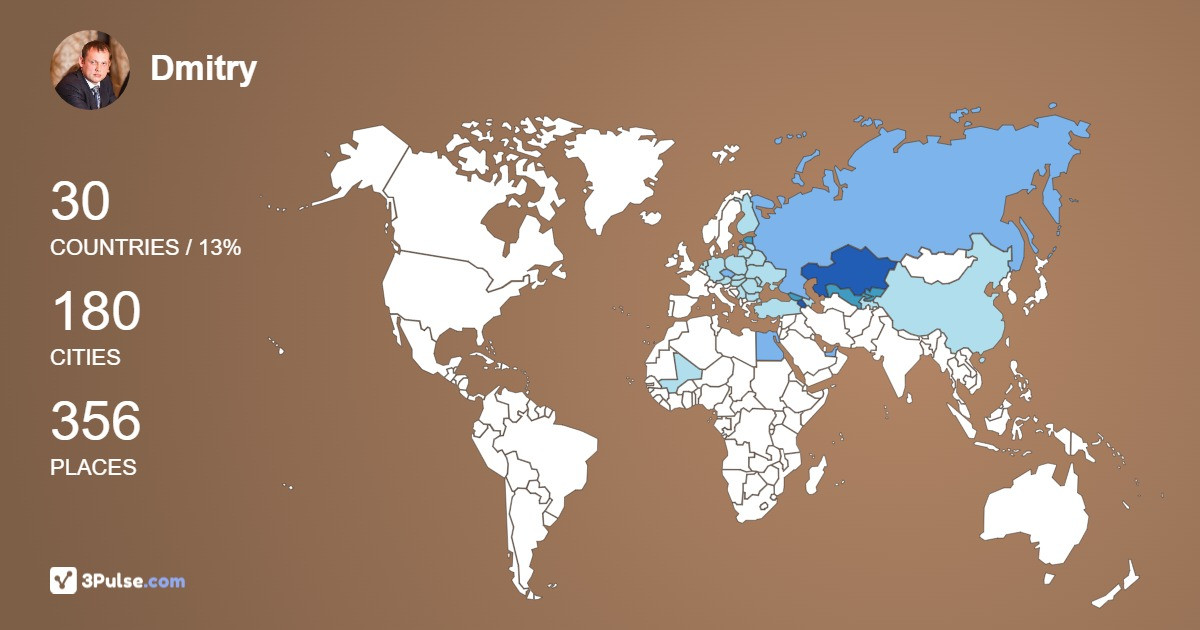 Изображение Карты путешествий Dmitry Nesterov