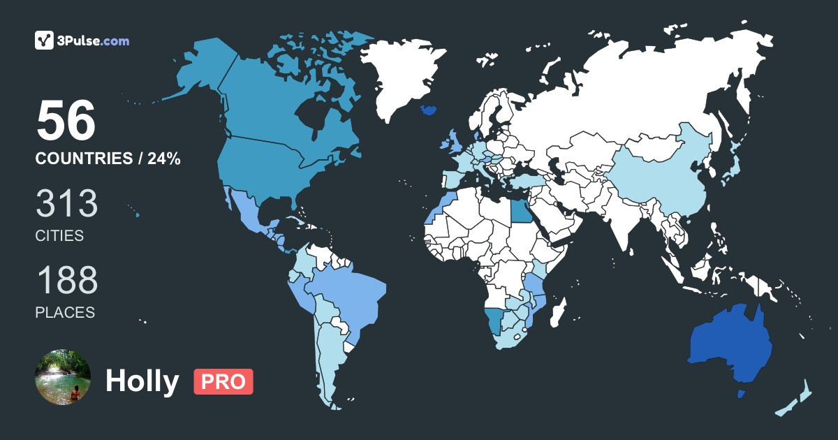 Holly Lyndon's Travel Map Image