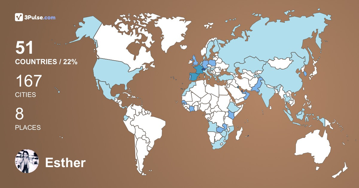 Esther Py's Travel Map Image