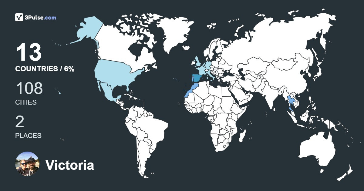 Victoria Rodriguez-Piedra's Travel Map Image