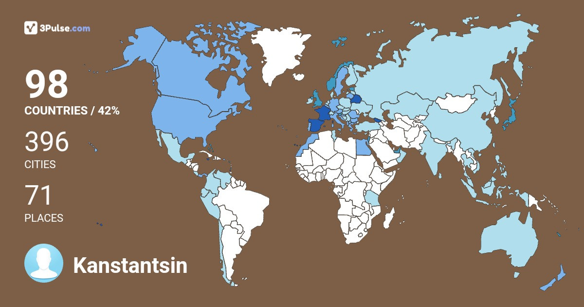 Kanstantsin Sazon-Sazon's Travel Map Image