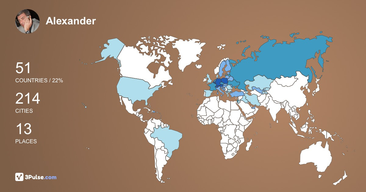 Изображение Карты путешествий Alexander Kaplan