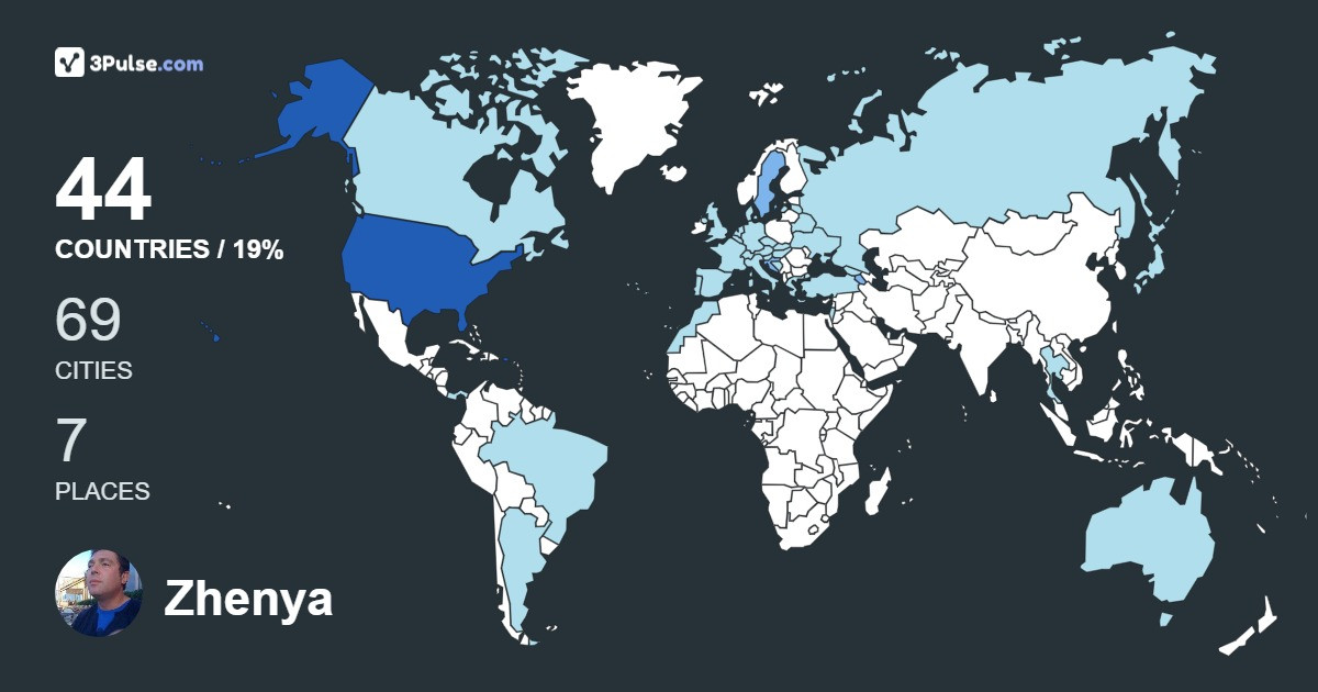 Изображение Карты путешествий Zhenya Levitan