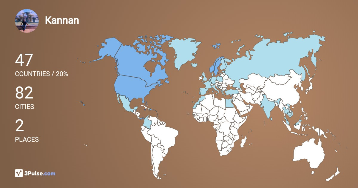 Изображение Карты путешествий Kannan Ronaldo