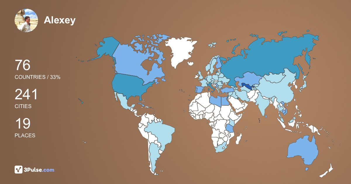 Изображение Карты путешествий Alexey Kondulukov