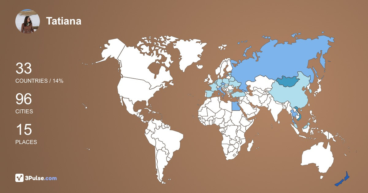 Изображение Карты путешествий Tatiana Yakovleva