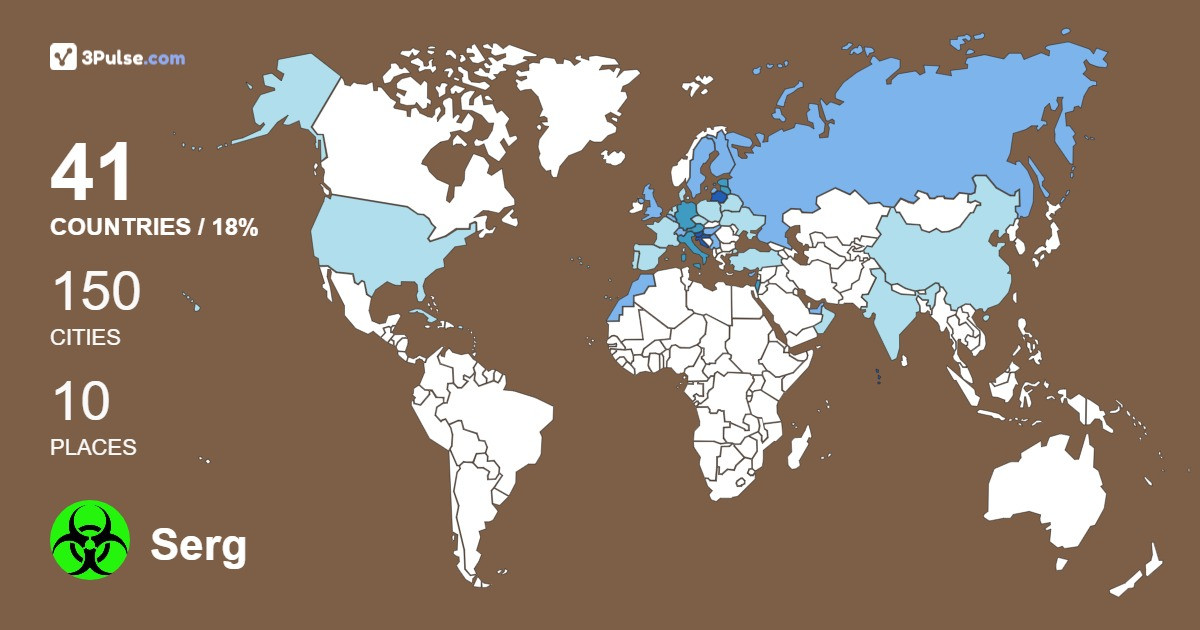 Изображение Карты путешествий Serg Avt