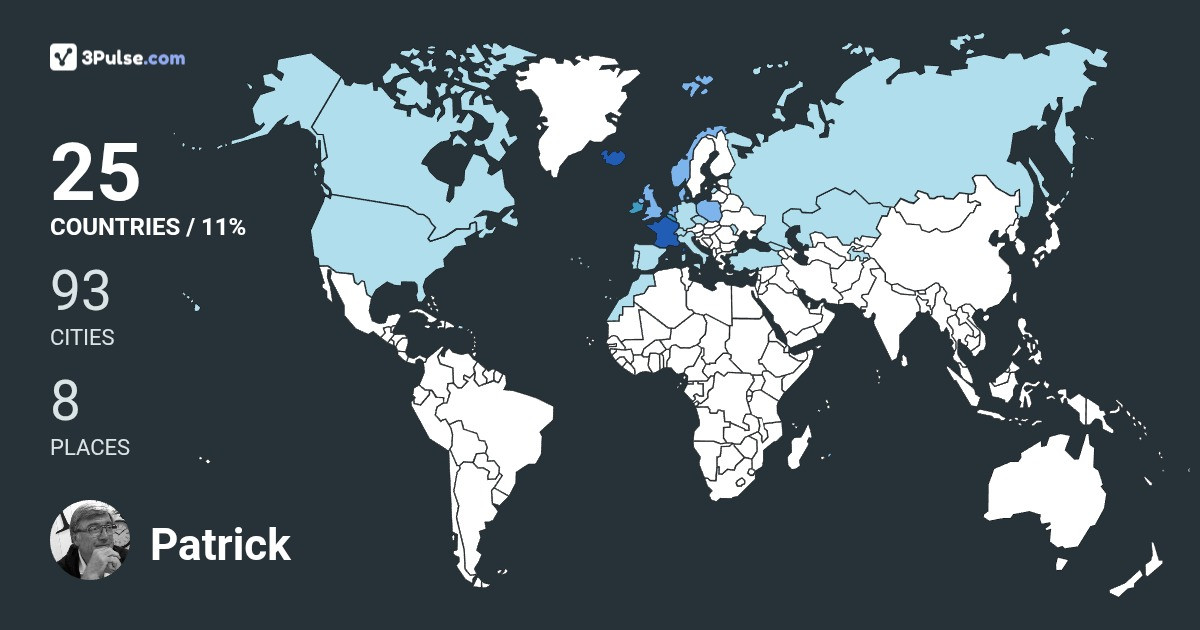 Изображение Карты путешествий Patrick Sanson
