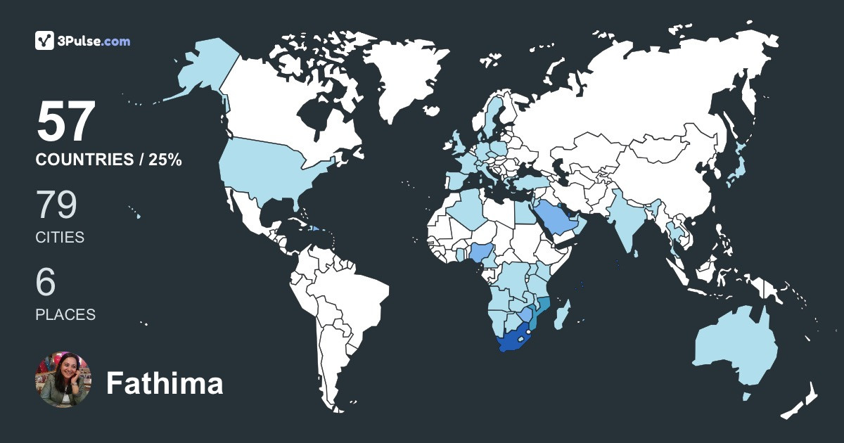 Изображение Карты путешествий Fathima Docrat