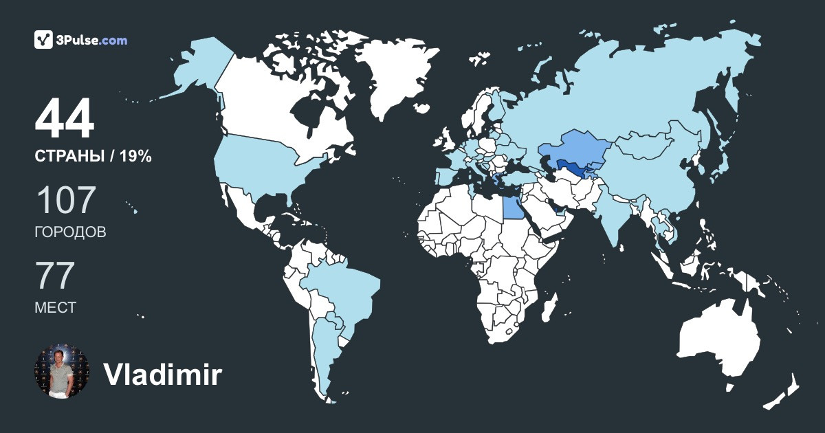 Изображение Карты путешествий Vladimir Shmakov